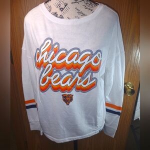 Sm.Chicago Bears White Long Sleeve Shirt